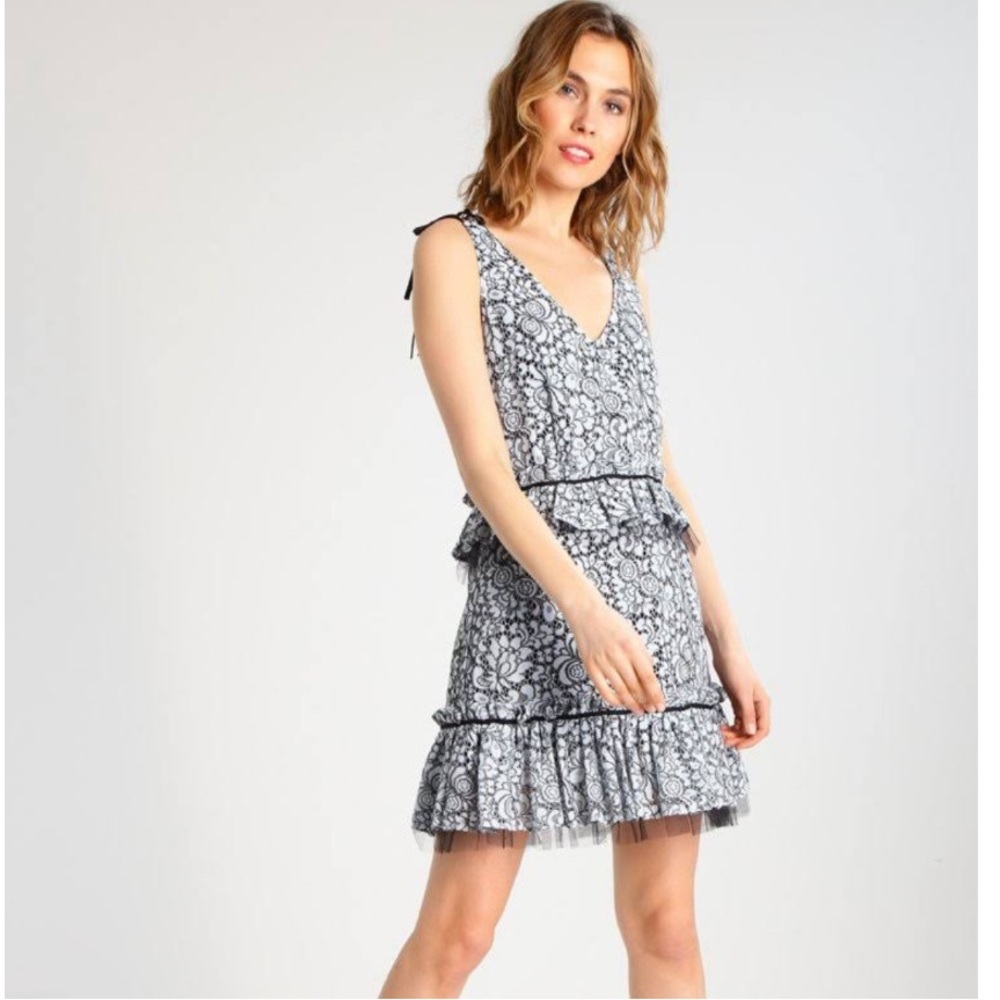 Zac Posen Brianna Peplum Tulle Dress